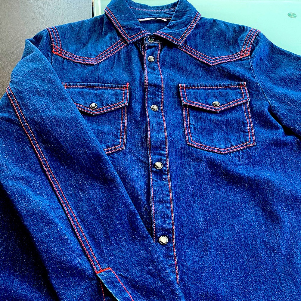 Valentino mens denim shirt